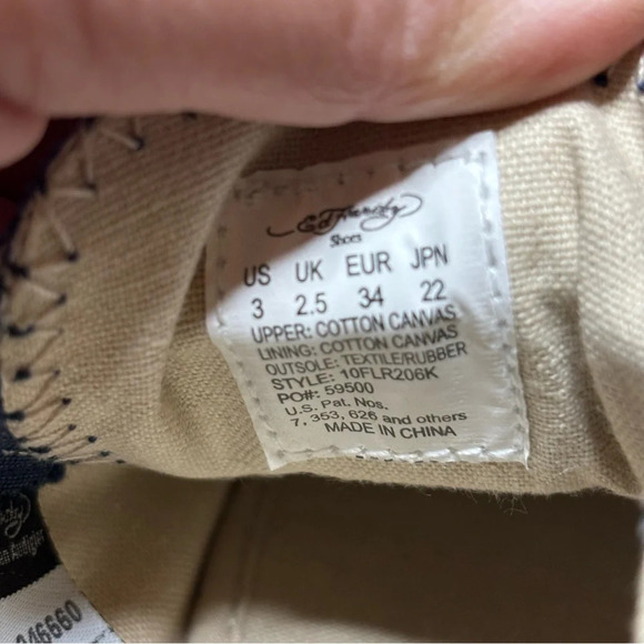 Ed Hardy By Christian Audigier Kids Slip Ons Sz 3 Piston Racing Skulls Laceless - Picture 10 of 10